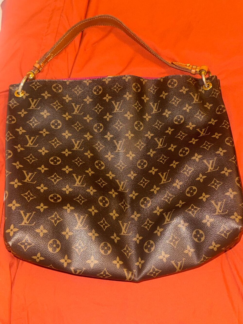 Authentic Louis Vuitton Graceful MM Monogram Canvas Ladies Handbag